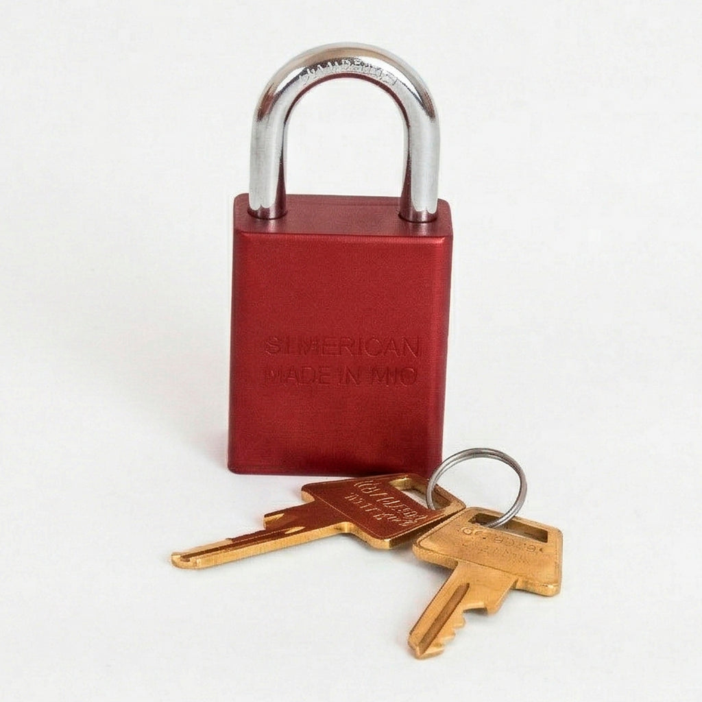 CANDADO AMERICAN LOCK ROJO A1105