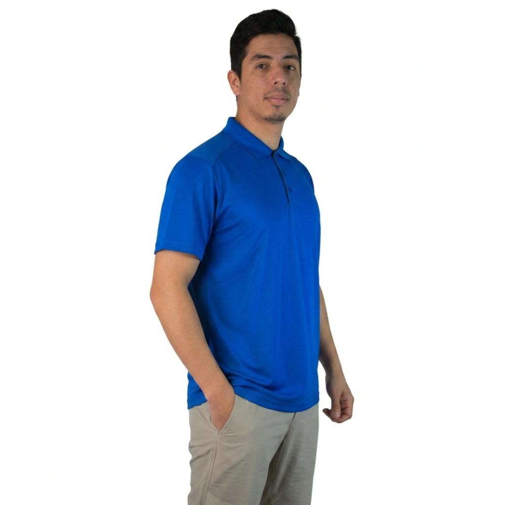 POLERON DRY FIT AZUL REY VARON