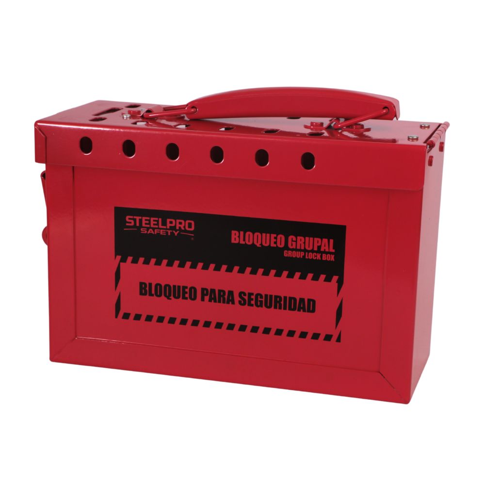 CAJA DE BLOQUEO GRUPAL ROJO