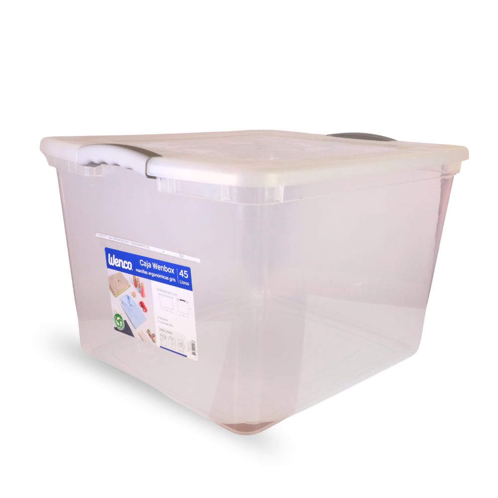 CAJA ORGANIZADORA TRANSPARENTE 50 L