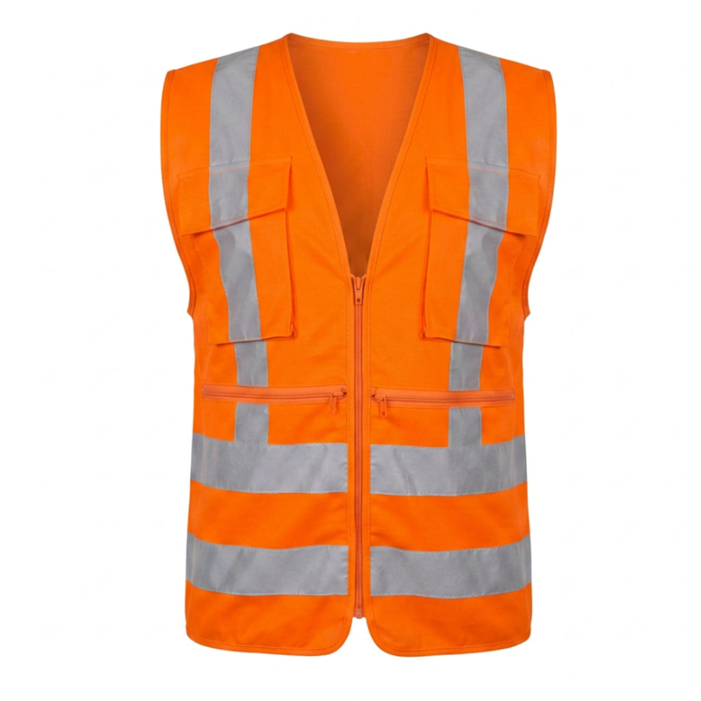 CHALECO POPLIN NARANJA NORMATIVA BUFALO S/N
