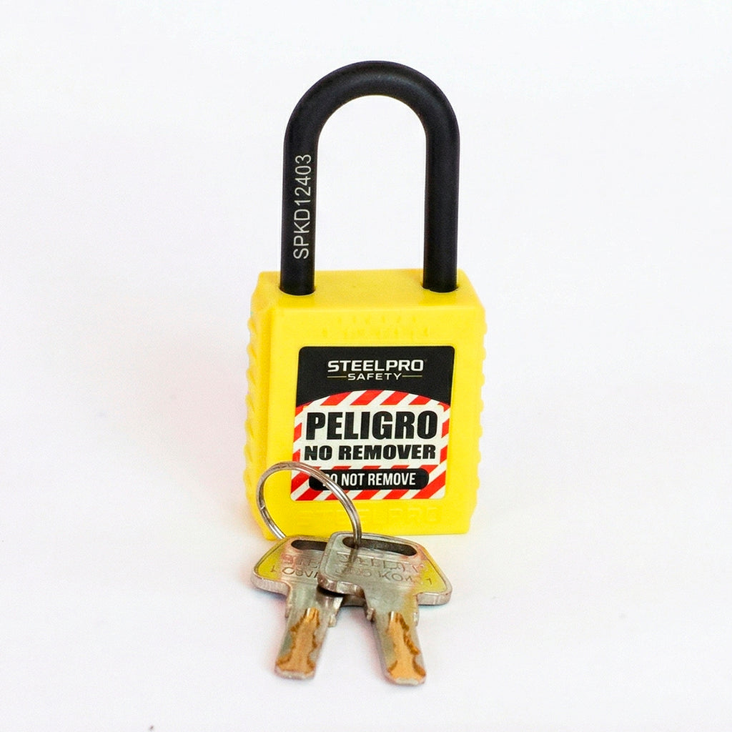 CANDADO STEELPRO DIELECTRICO AMARILLO
