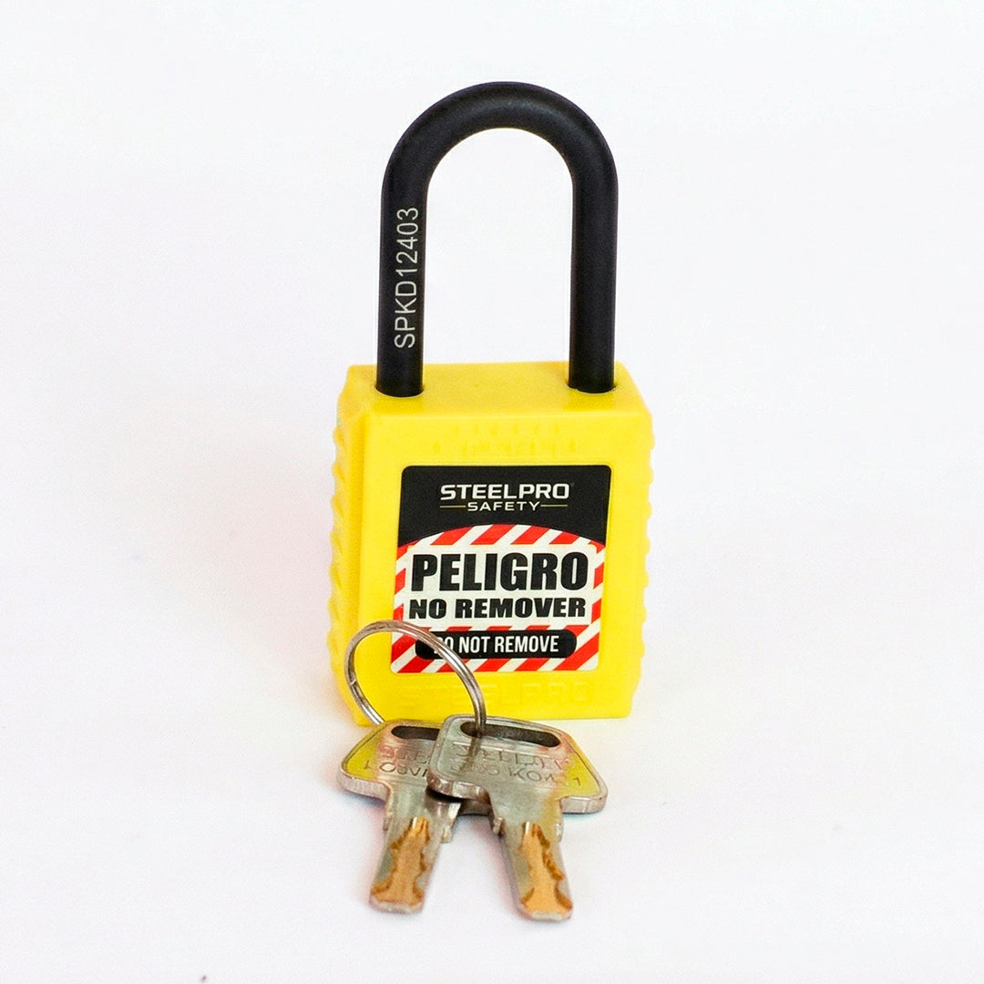 CANDADO STEELPRO DIELECTRICO AMARILLO