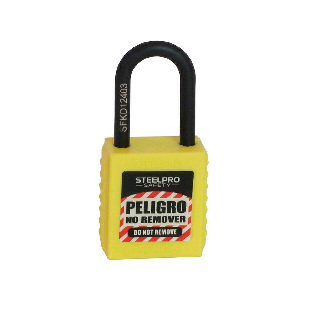 CANDADO STEELPRO DIELECTRICO AMARILLO