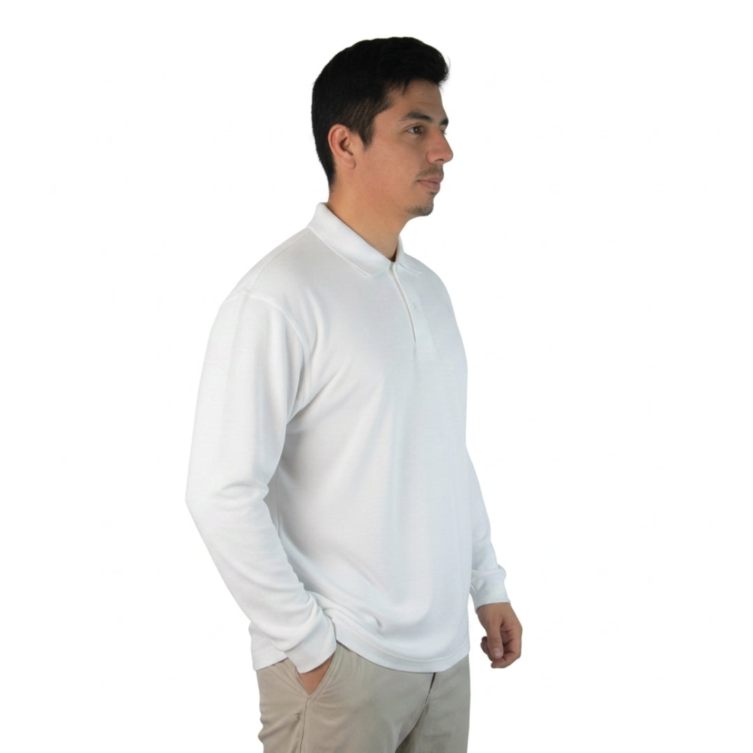 POLERON PIQUE BLANCO -Moises-