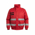 CHAQUETA VIGILANTE M/DESM.ROJO C/MALLA