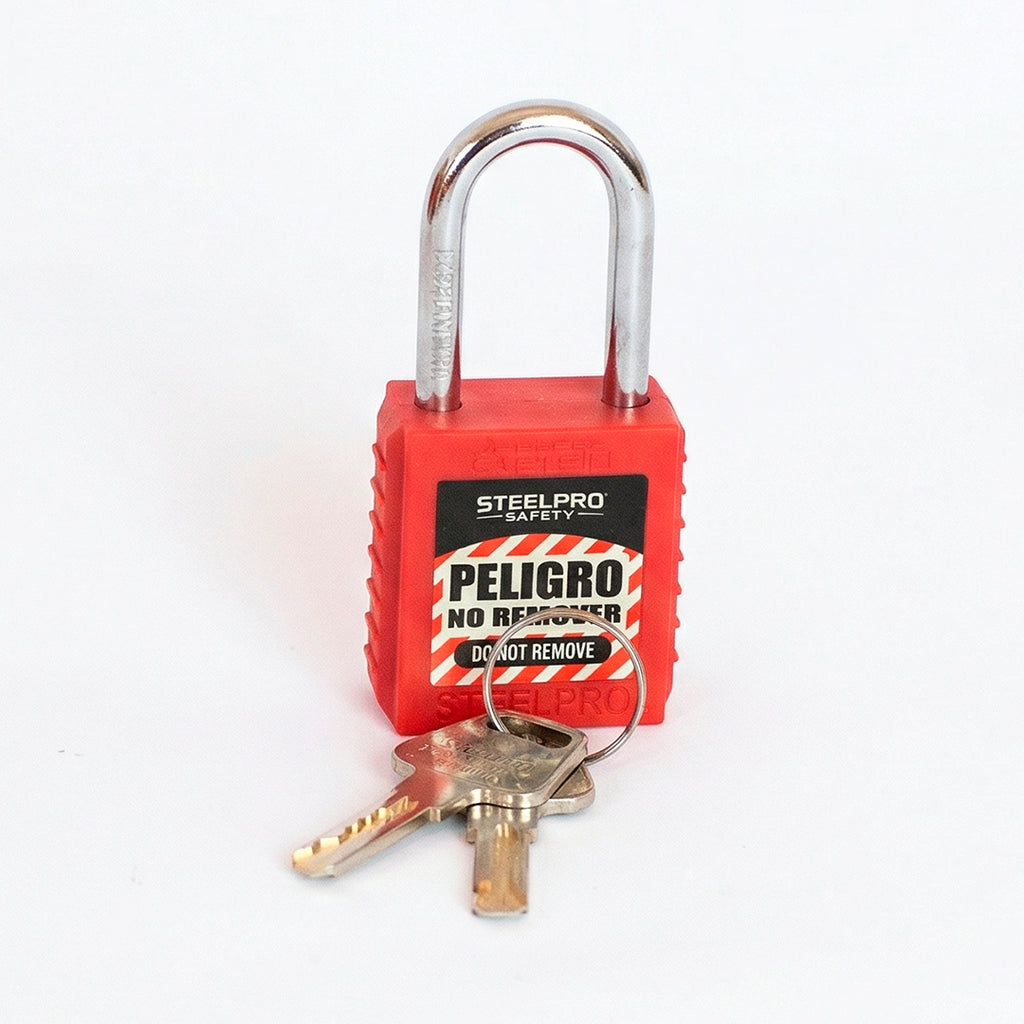 CANDADO STEELPRO X-10 ROJO