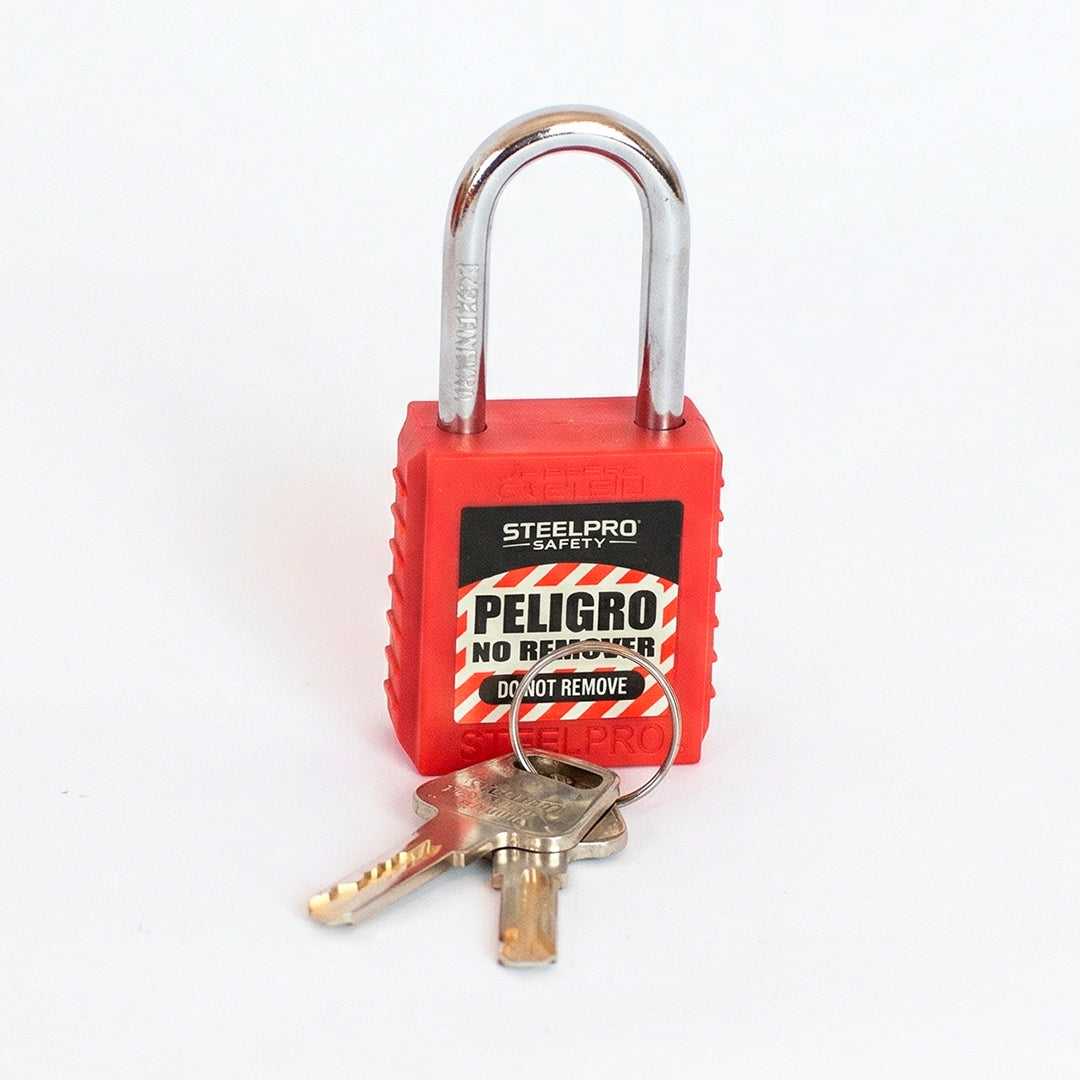 CANDADO STEELPRO X-10 ROJO