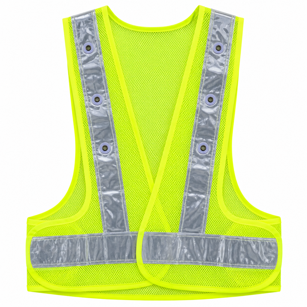 CHALECO FLUOR AMARILLO C/LED C/PILA(2-AA)