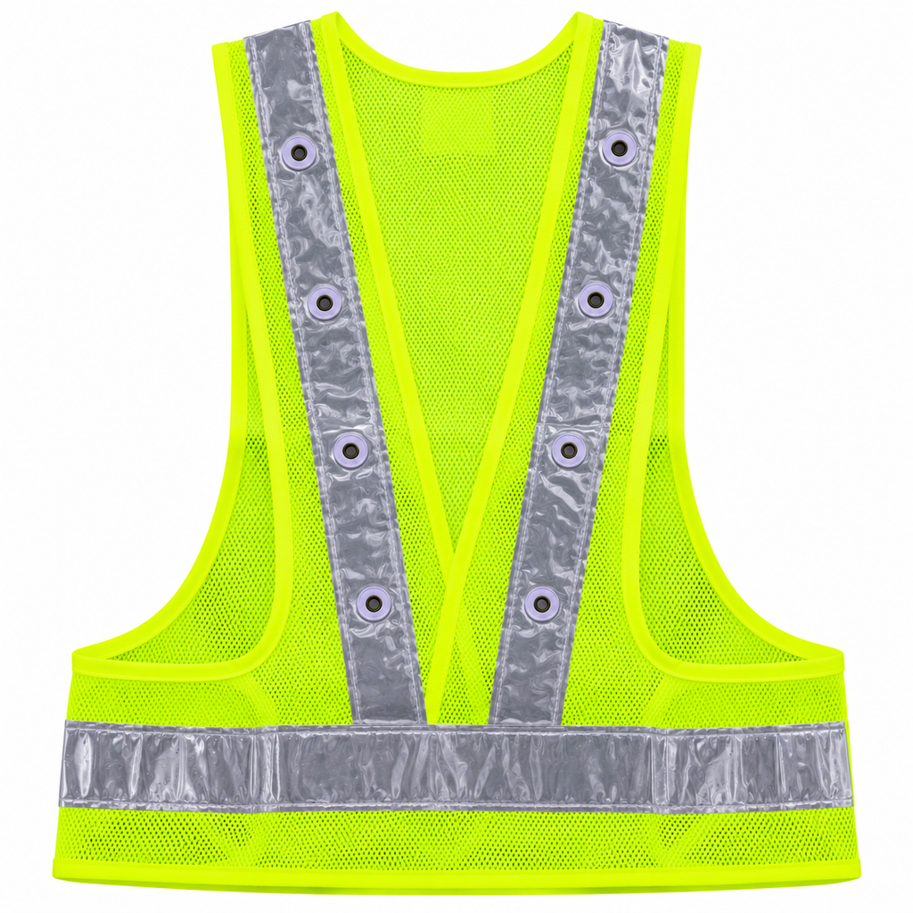 CHALECO FLUOR AMARILLO C/LED C/PILA(2-AA)