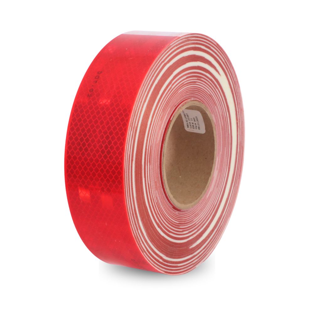 ROLLO CINTA REFLECTANTE BLANCO/ROJO 2PLG 25MTS