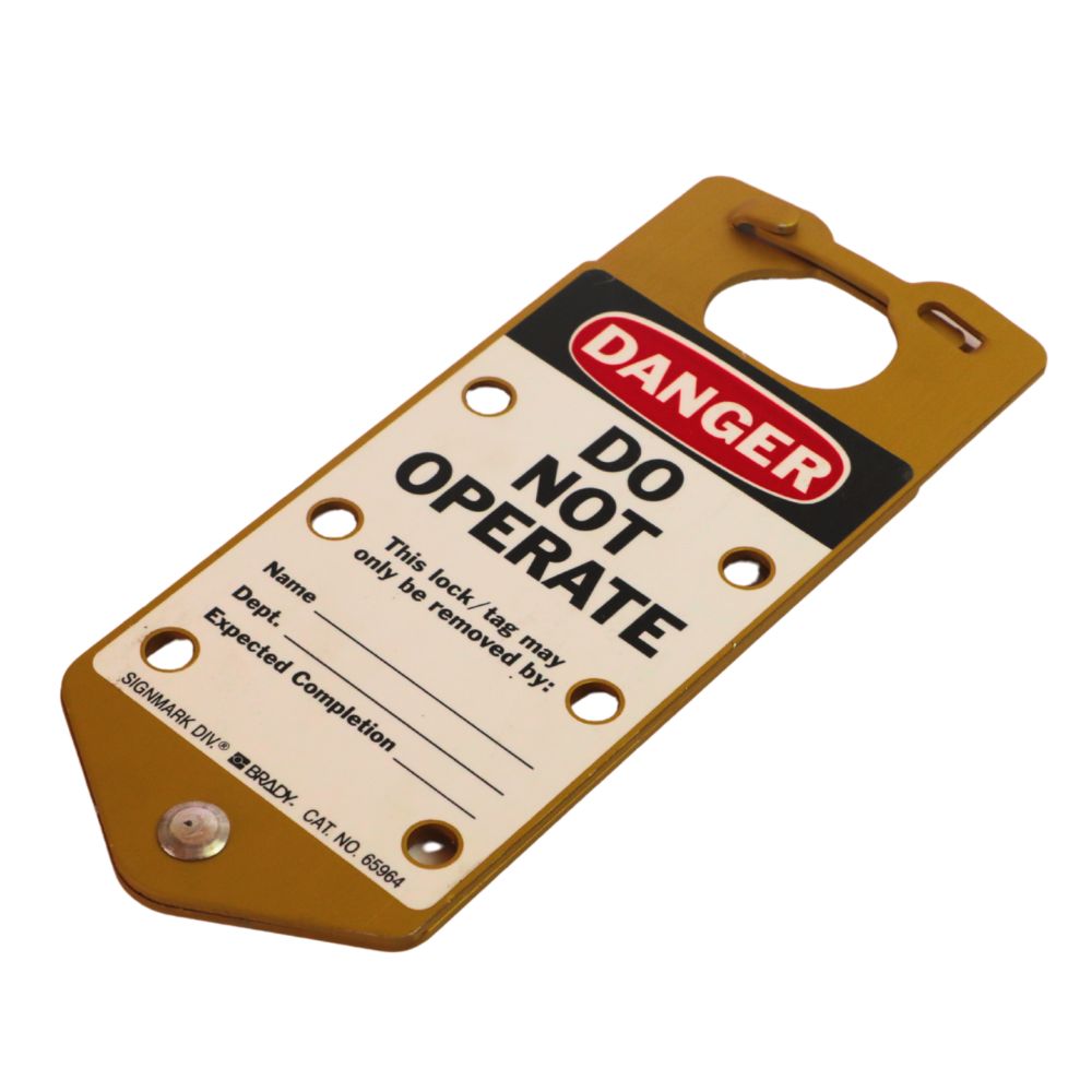 TARJETA DE BLOQUEO MET. DORADO