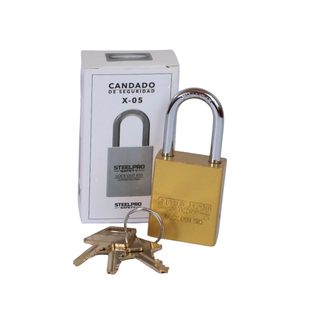 CANDADO LOCK OUT STEELPRO X05 DORADO