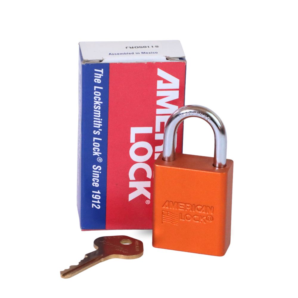 CANDADO AMERICAN LOCK NARANJA S1105 LL/RETENIDA