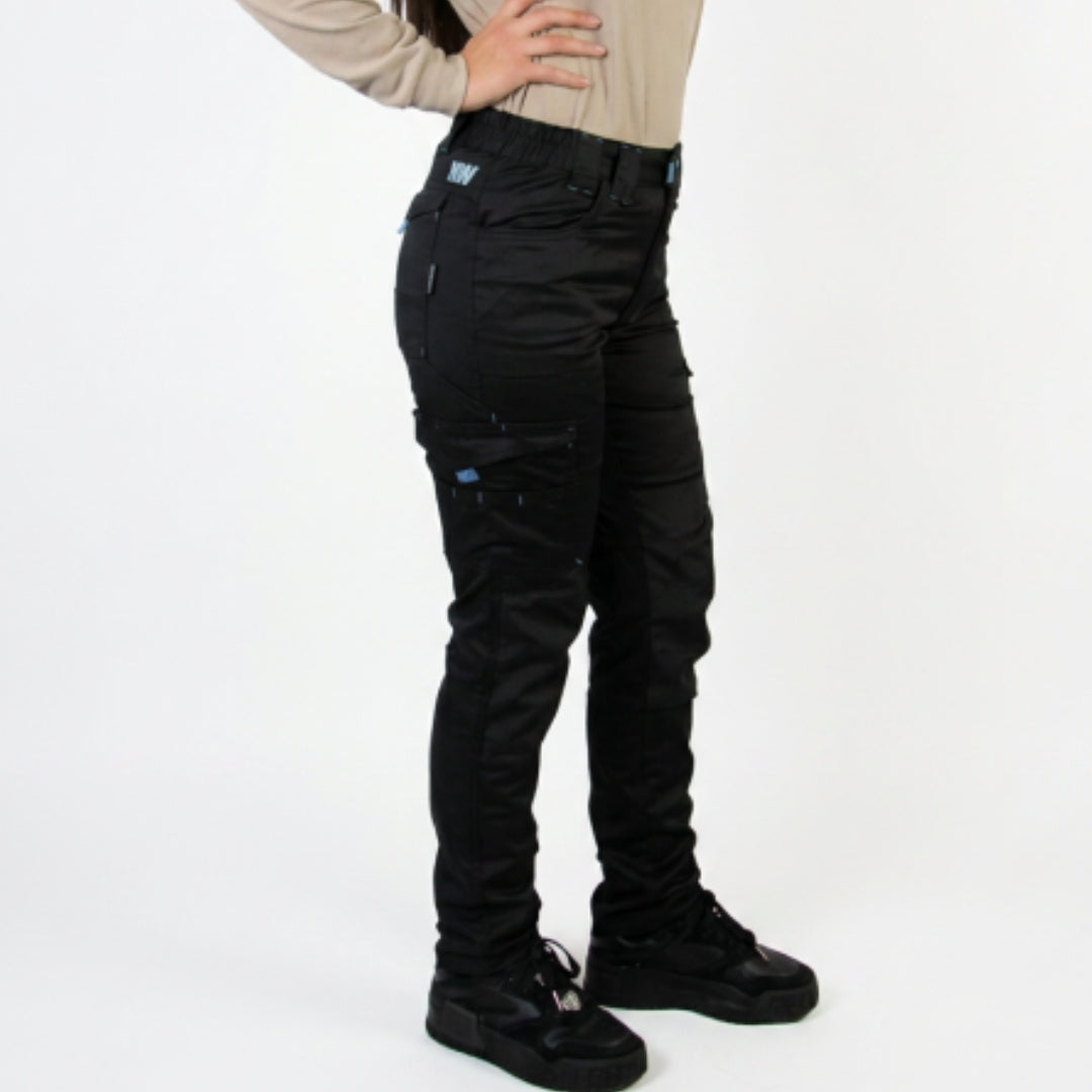 PANTALON CARGO DAKOTA HW NEGRO DAMA