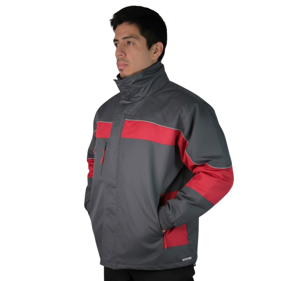CHAQUETA 2EN1 ROJO/GRIS VARON