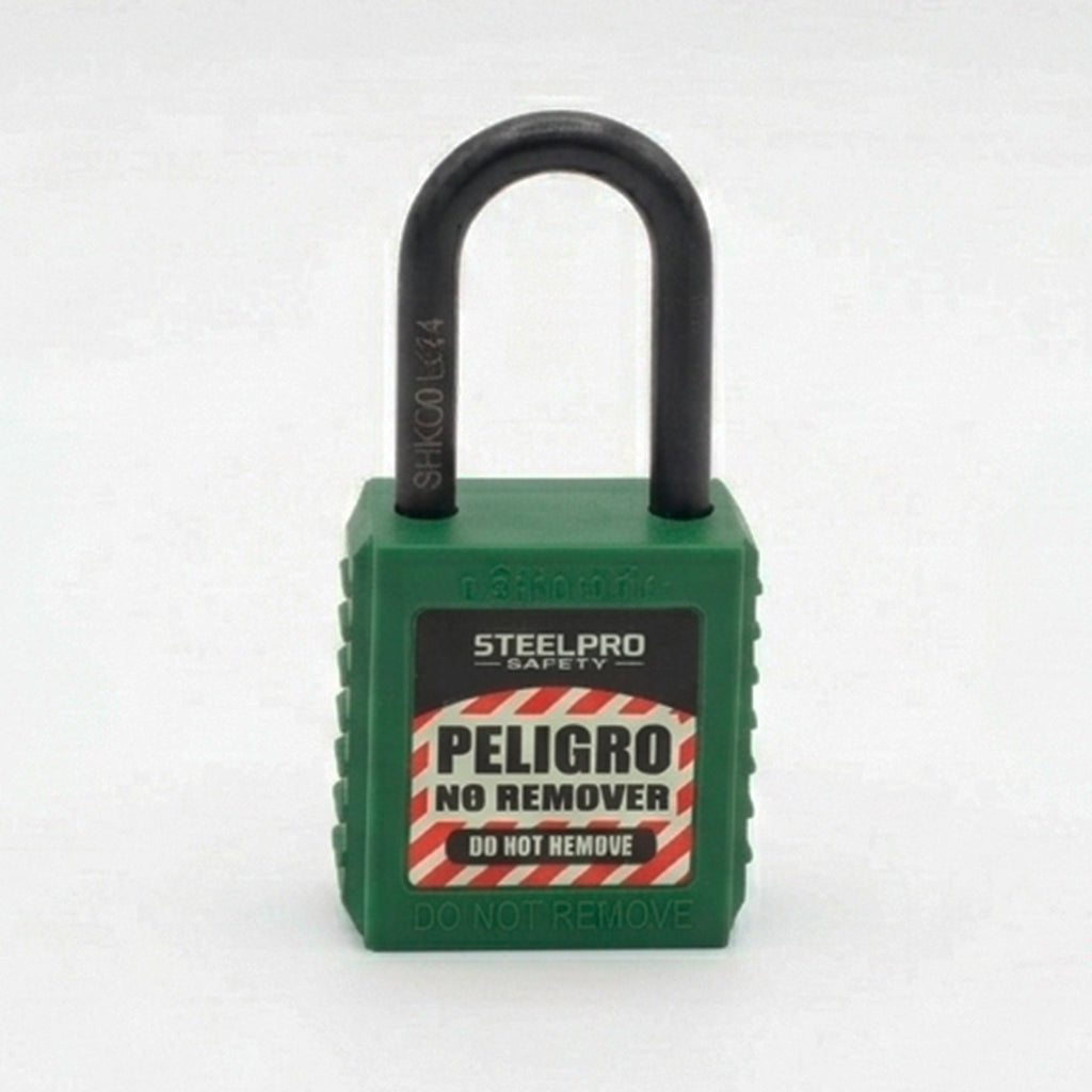 CANDADO STEELPRO DIELECTRICO VERDE