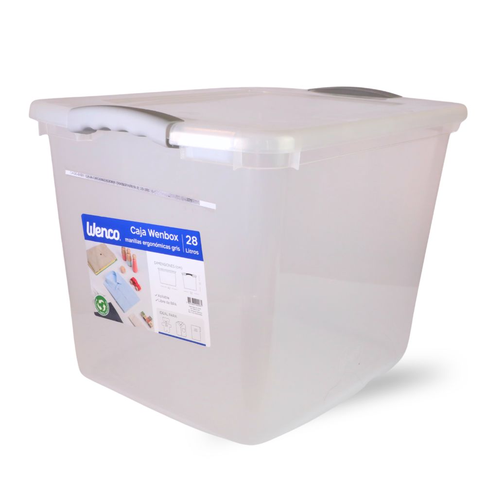 CAJA ORGANIZADORA TRANSPARENTE 28-30L