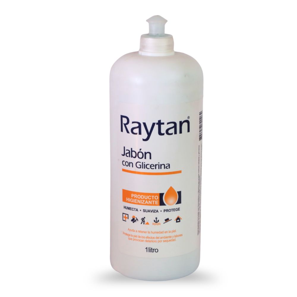 JABON C/GLICERINA RAYTAN 1 LTRO