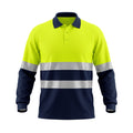 POLERON JAYSON DRY FIT FLUOR AM. C/AZUL