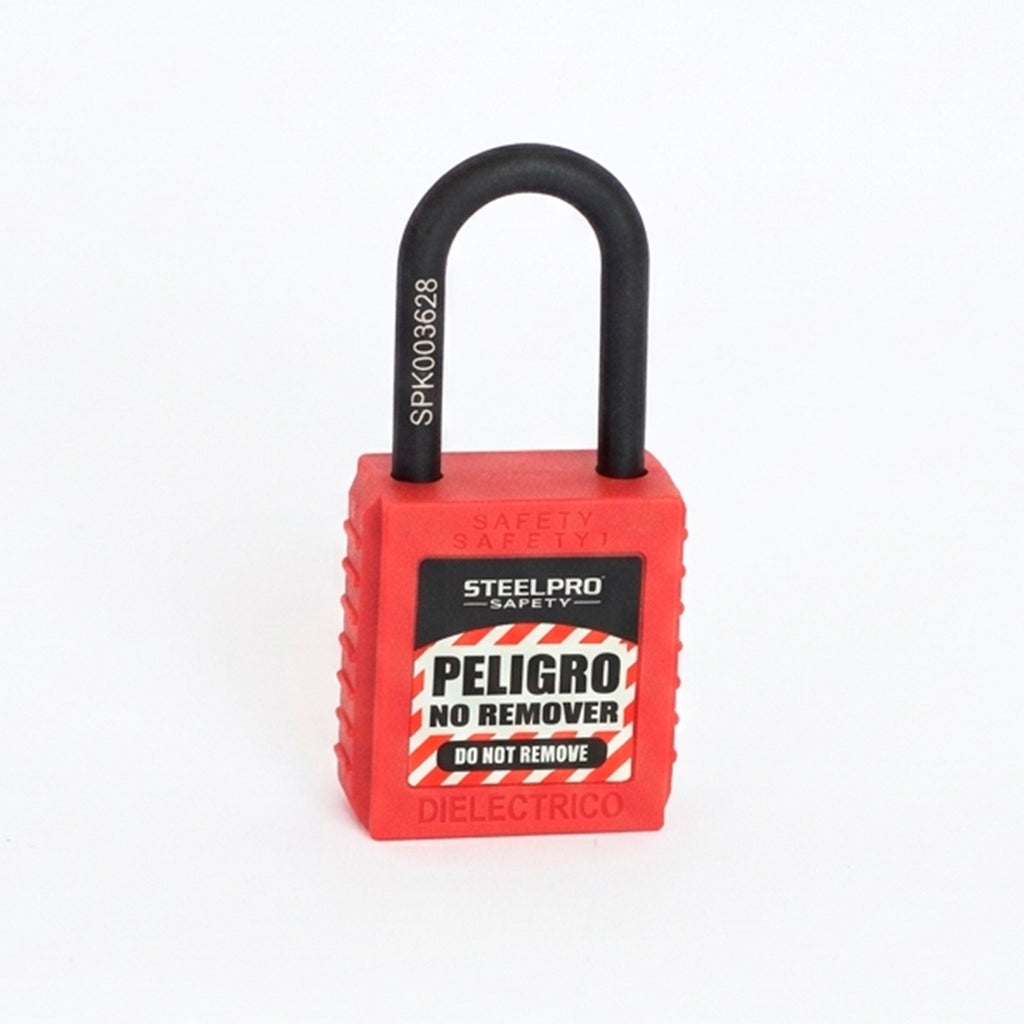 CANDADO STEELPRO DIELECTRICO ROJO