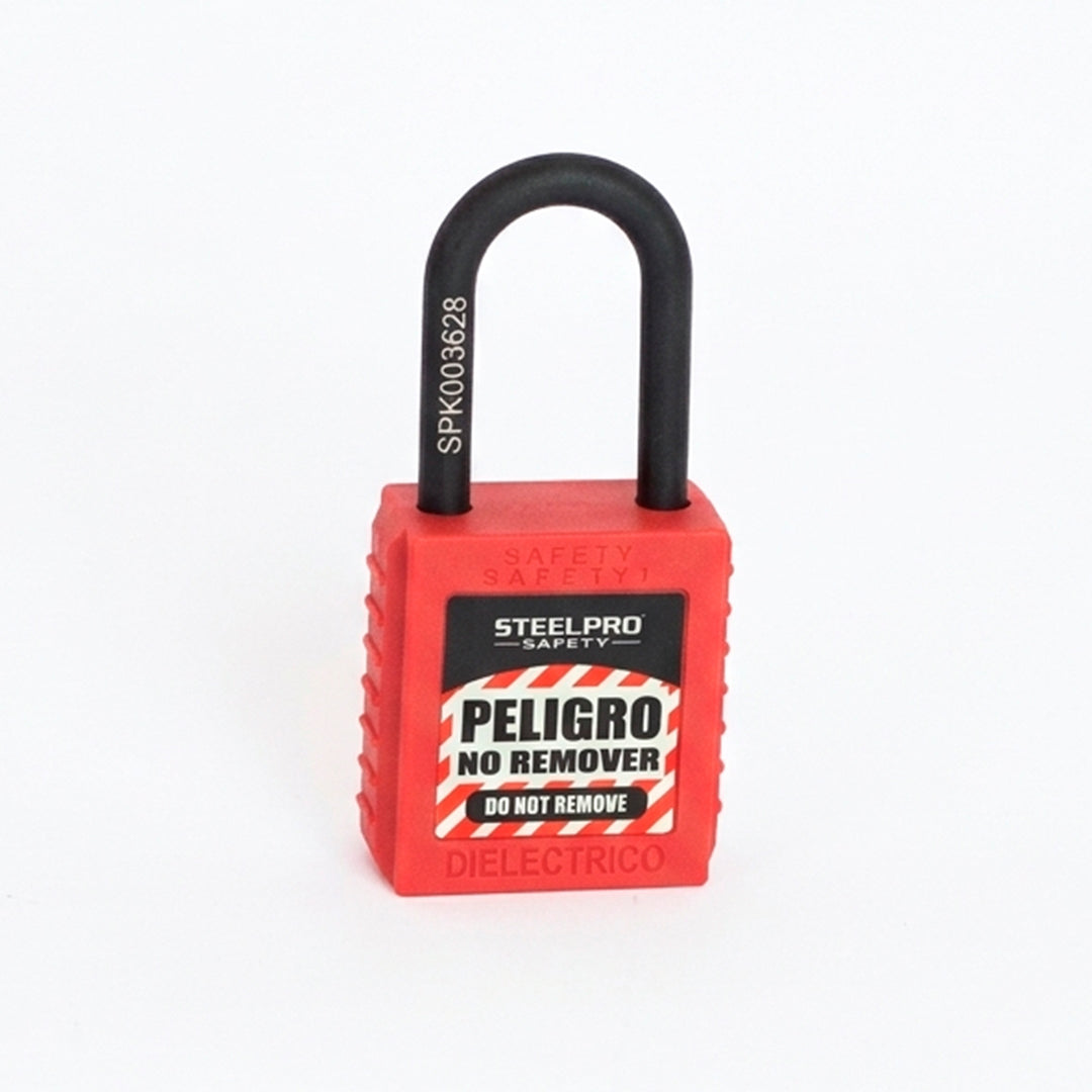 CANDADO STEELPRO DIELECTRICO ROJO