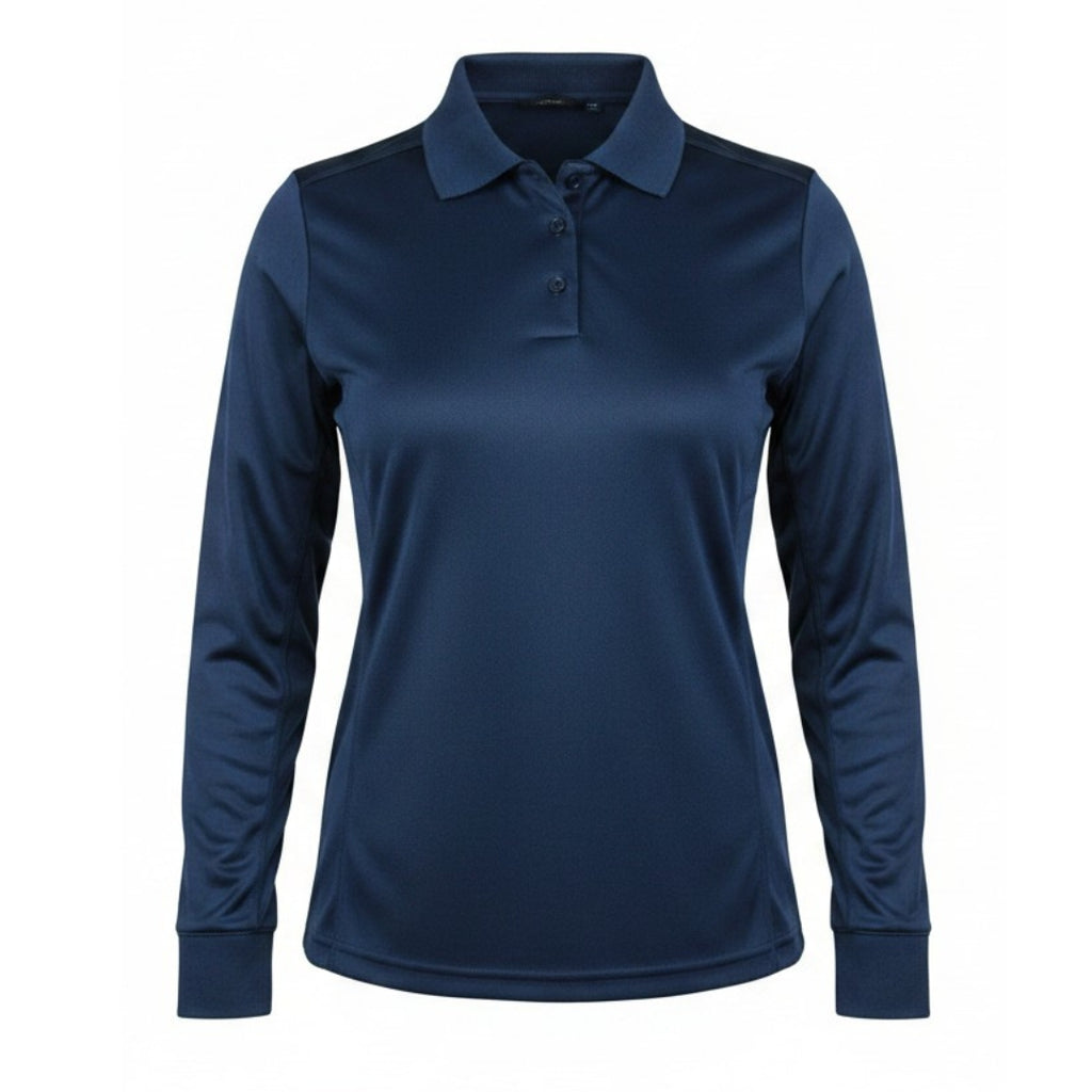 POLERON DRY FIT DAMA AZUL