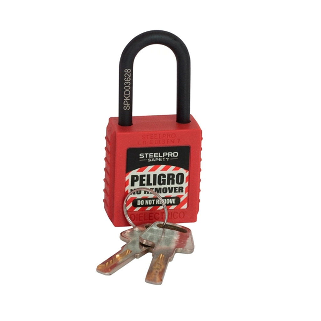 CANDADO STEELPRO DIELECTRICO ROJO