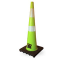 CONO PVC REFLECTANTE VERDE 36 (BASE NEGRA)