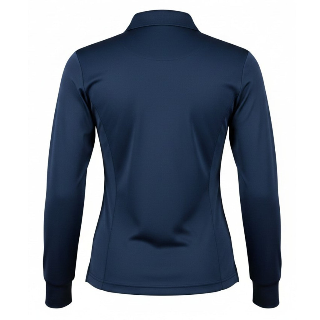 POLERON DRY FIT DAMA AZUL