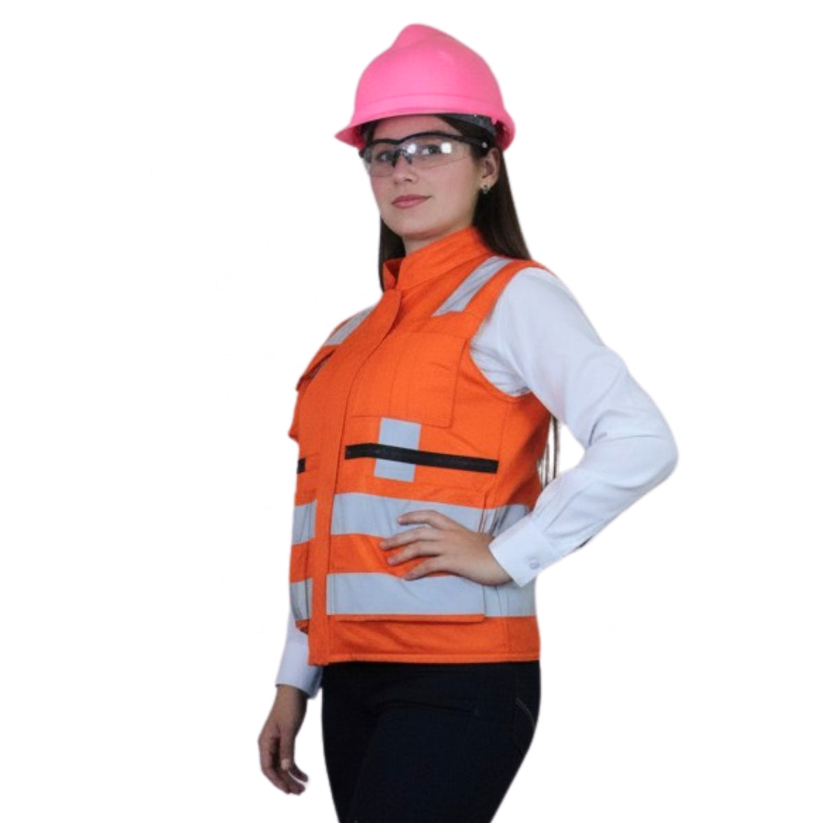 CHALECO GAB.NARANJA NORMATIVA DAMA C/N