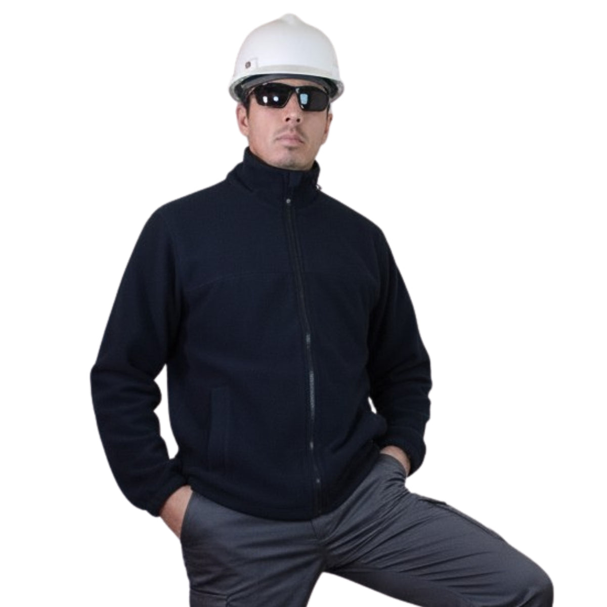 CHAQUETA POLAR AZUL MOISES VARON
