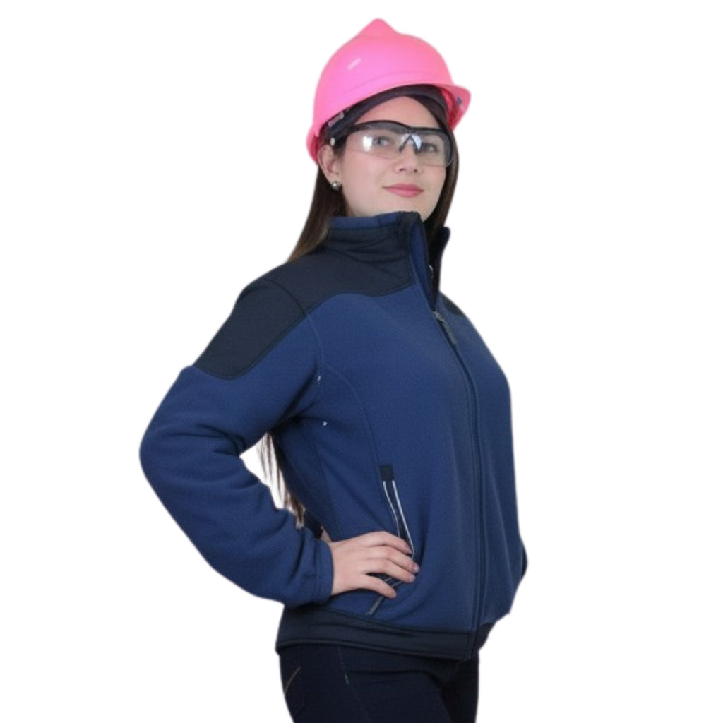 CHAQUETA POLAR EJECUTIVA AZUL DAMA
