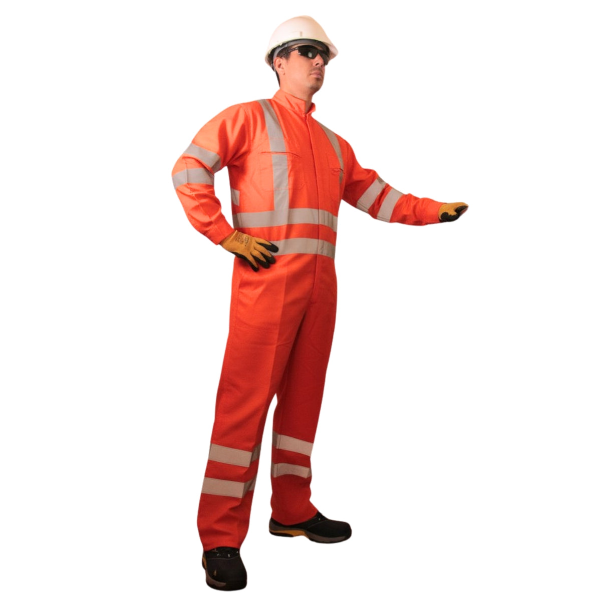 BUZO PILOTO POPLIN NARANJO 360°