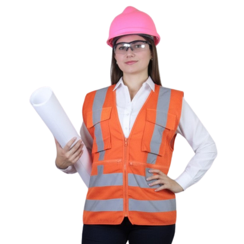 CHALECO POPLIN NARANJA NORMATIVA BUFALO S/N