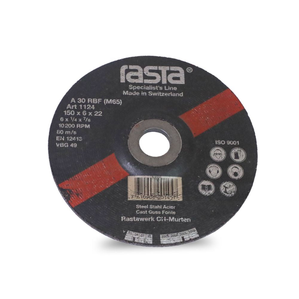 DISCO DESBASTE RASTA 6X1/4X7/8 (1124)
