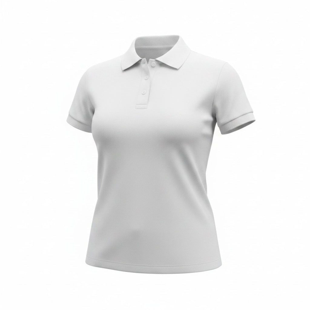 POLERA PIQUE IMPORTACION BLANCO DAMA