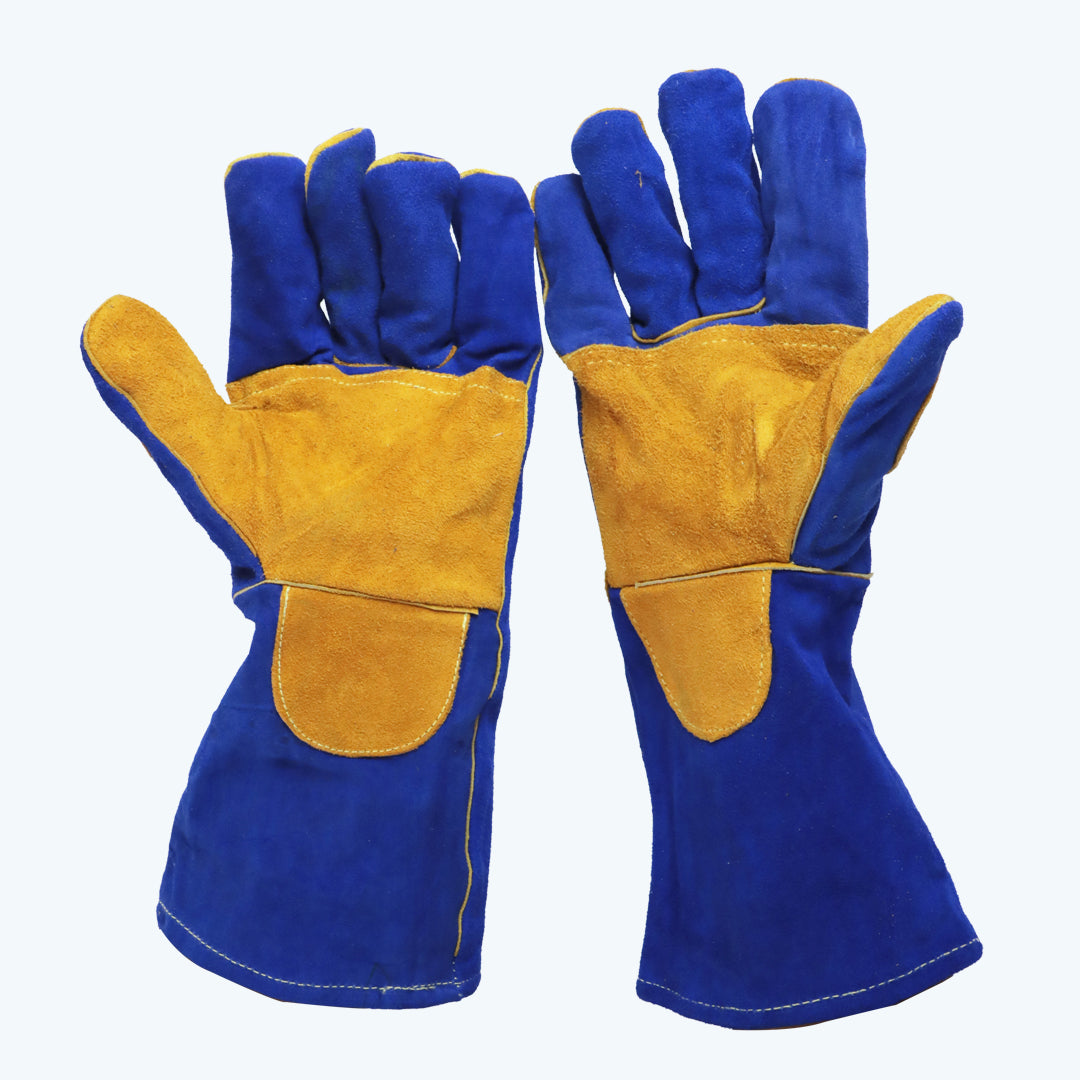 GUANTE SOLDADOR NORTH FOX AZUL KEVLAR