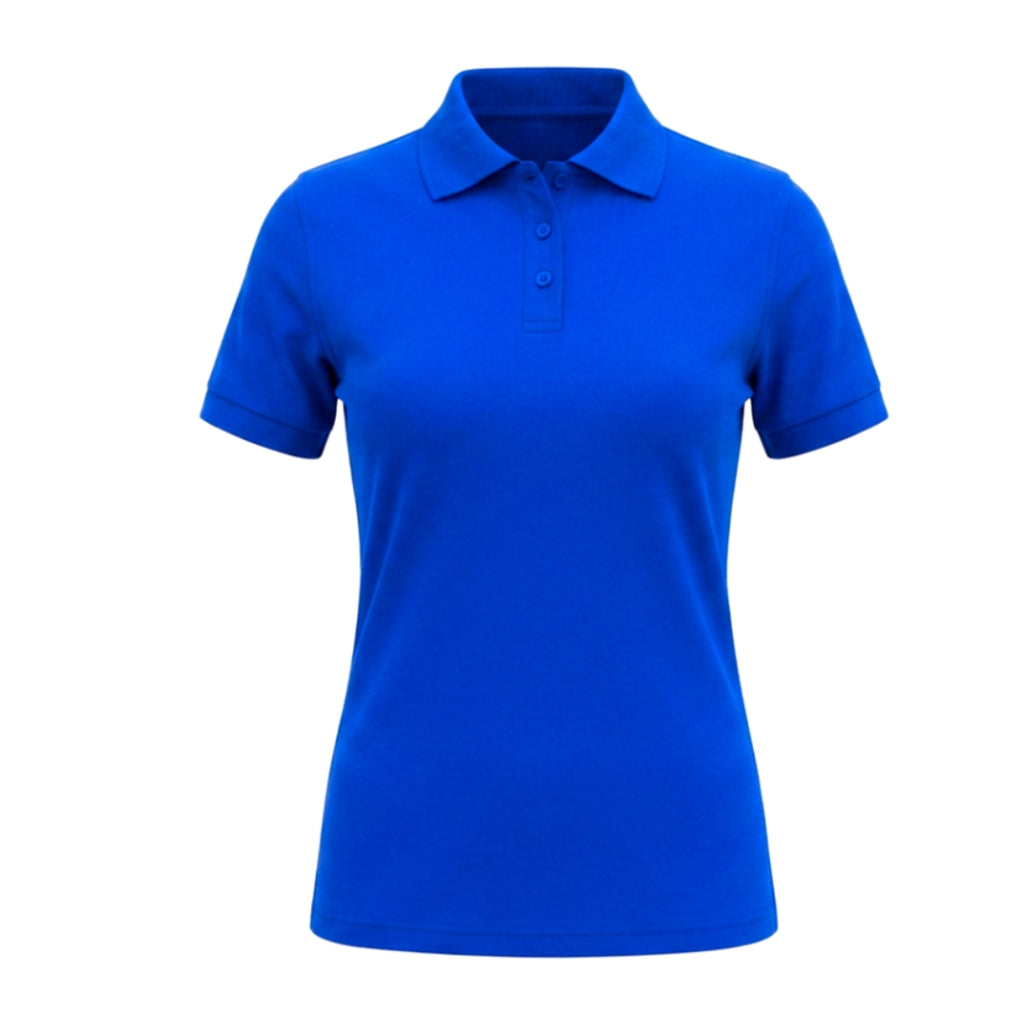 POLERA PIQUE IMPORTACION AZUL REY DAMA