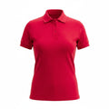 POLERA PIQUE IMPORTACION ROJO DAMA