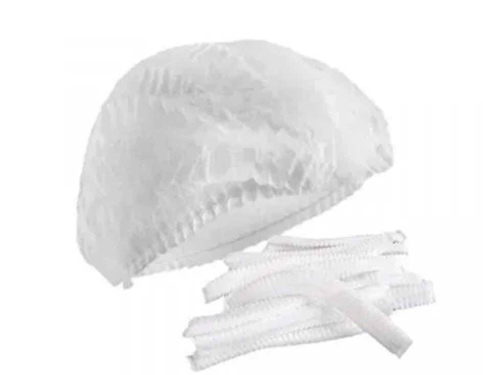 GORRO DESECHABLE T/CLIP BLANCO(100UN)