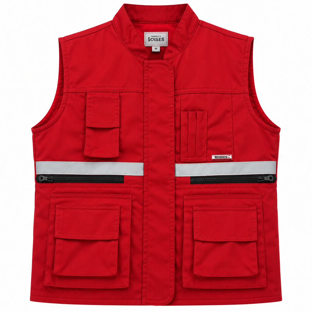 CHALECO GEOLOGO ROJO C/N DAMA