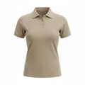 POLERA PIQUE NACIONAL BEIGE DAMA