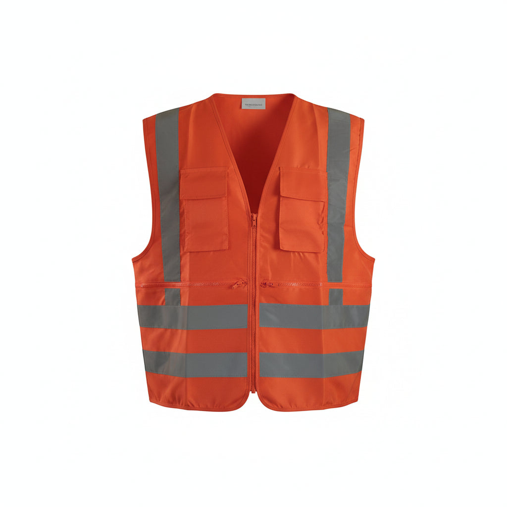 CHALECO POPLIN NARANJA NORMATIVA MOISES S/N