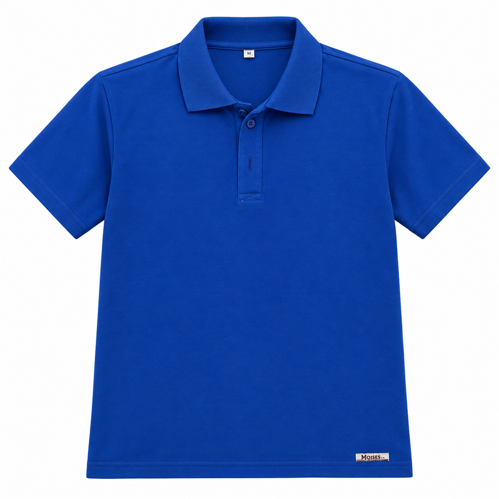 POLERA PIQUE NACIONAL AZUL REY DAMA