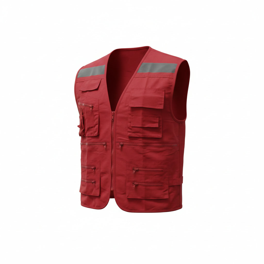 CHALECO GEOLOGO ROJO S/N