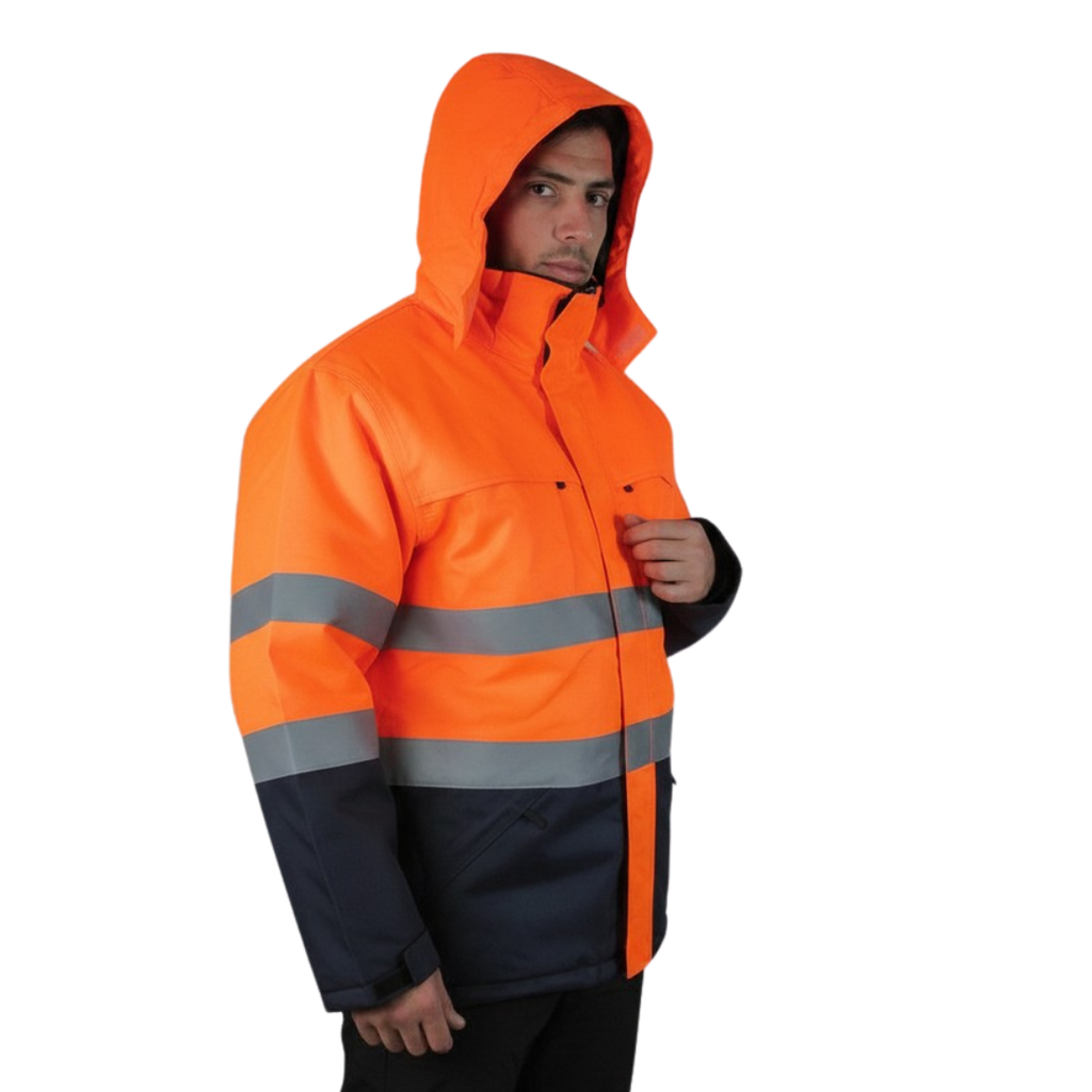 PARKA TERMICA NEBRASKA AZUL/NAR. FLUOR