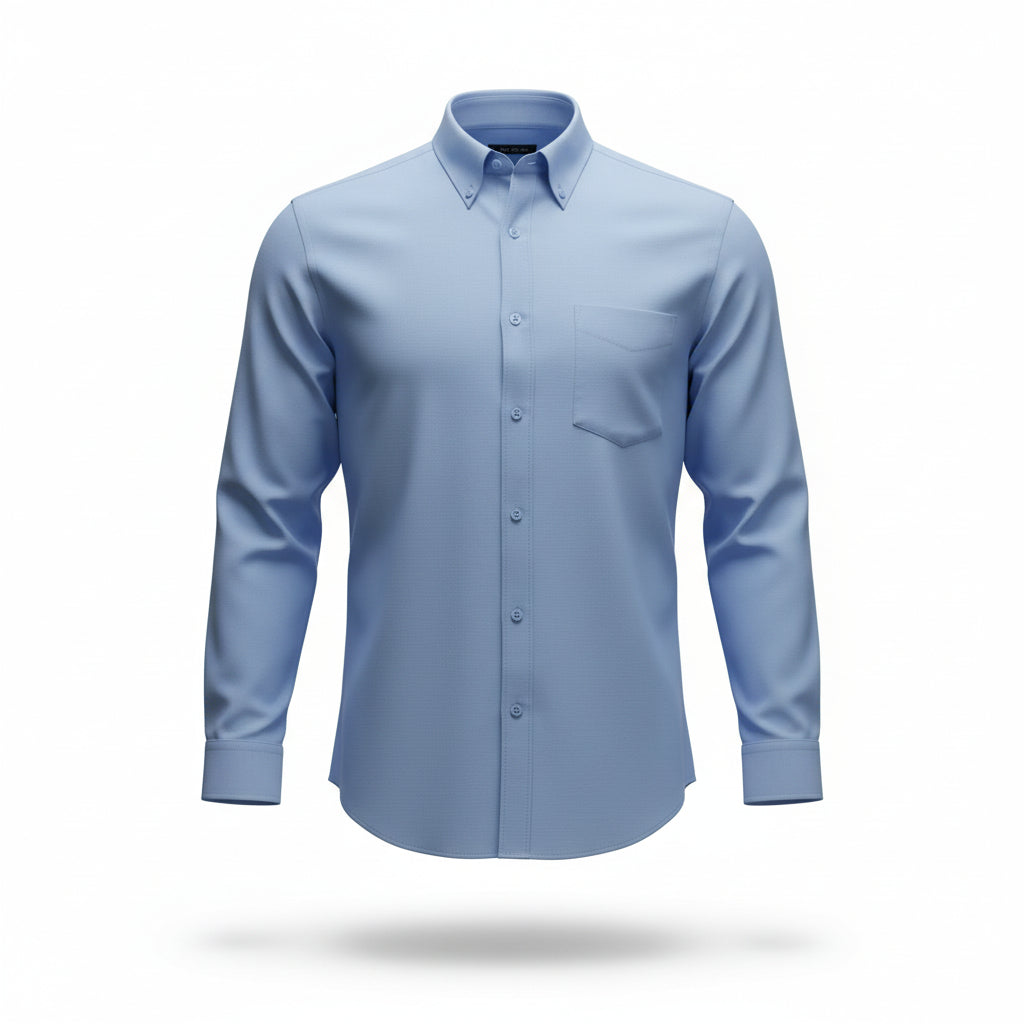 CAMISA OXFORD CELESTE MOISES