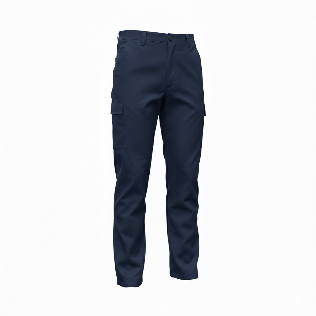 PANTALON TIPO CARGO AZUL