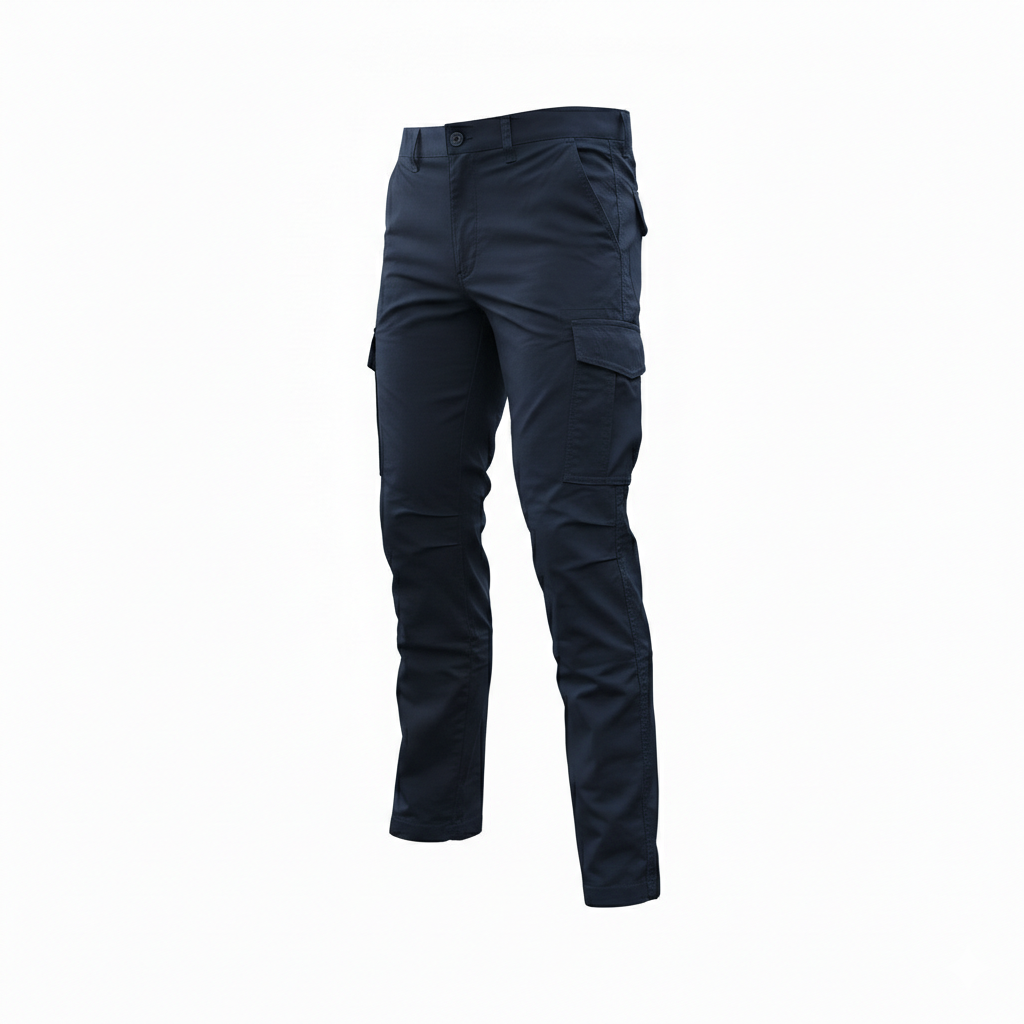 PANTALON TIPO CARGO AZUL